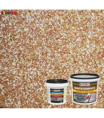 Buntsteinputz Mosaikputz 5 Kg – Natursteinputz, 2 Mm Körnung, Weiß/beige
