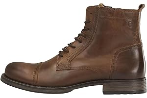 JACK & JONES Herren Jfwrussel Leather Warm AnthraciteStiefel