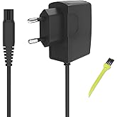 Rasierer Netzteil Sonicare Ladegerät 15V 0.5A Ladekabel kompatibel mit HQ8505 9000 7000 5000 3000 Series AT750 S5050 QT4022 P