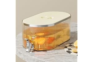 ARMYJY 5L Getränkespender Kühlschrank Wasserspender mit Wasserhahn Kühlschrank Krug Getränkekühler Spender Milch Obst Teekanne mit Wasserhahn