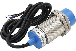 Heschen Interruptor inductivo del sensor de proximidad, LJ30A3-15-Z/BY, detector 15mm,10-30VDC 200mA, PNP normalmente abierto (NO), 3 cables