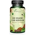 Vegavero Organic Lions Mane & Brahmi | Memory & Brain Supplement | Ayurveda Products | NO Additives | 10,000 mg Hericium & 900 mg Brahmi | 90 Capsules | Vegan