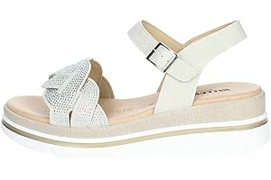 Valleverde 55532 Sandalo Rame Zeppa Scarpe Donna Memory Strass