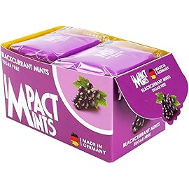 Impact Mints Impact Products Sugar Free Mints Black Currant - Pack of 12, 168 g