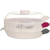Microwave Steamer 1.2L with Steam Regulator &ndash; Microwave Steamer for Vegetables, Fish and Meat &ndash; Easy and Fast Steam Cooking &ndash;