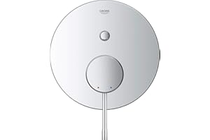 Grohe Essence jednouchwytowa bateria wannowa, zestaw gotowy do monta?u, okr?g?a ró?a, automatyczny prze??cznik wanna/prysznic, Kolor: Chrom - 24058001