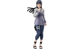 TAMASHII NATIONS S.H. Figuarts Naruto Shippuden Hyuga Hinata Noble White Sokai - Aprox. Figura de acción prepintada de PVC y ABS de 5.3 Pulgadas
