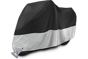 ZEPPHI Funda para Moto Scooter XXL, Cubierta de Moto Impermeable Protección Outdoor&Indoor, Funda Motocicleta Bicicletas Polvo Nieve Lluvia Viento Hojas Excrementos de Aves al Aire Libre, 245x105x125cm