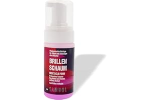 ‎SAMBOL Sambol Brillenreiniger 100 ml Reinigungsschaum ohne Alkohol streifenfrei zur schonenden und professionellen Reinigung von Brillen, Displays, Monitoren und Visieren