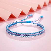 Braccialetti Intrecciati Relazionali - 4 Pezzi Regolabili | Per Coppie, Amicizia, Famiglia (nero E Bianco) - Foto 2