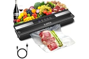 iLAFFUS Vacuum Sealer Machine Cordless Rechargeable with 80kPa Strong Suction 5 Modes Dry Moist External Vacuum System Food Sous Vide Machine for Kitchen Camping Travel