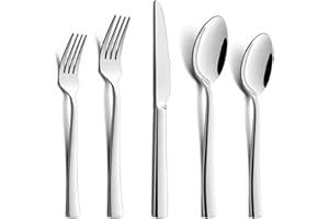 Besteck Set, HaWare 60-teiliges Besteckset für 12 Personen mit Messer Gabel Löffel, Edelstahl Essbesteck für Familie/Party/Hotel/Restaurant, Hochglanzpoliert & Spülmaschinenfest