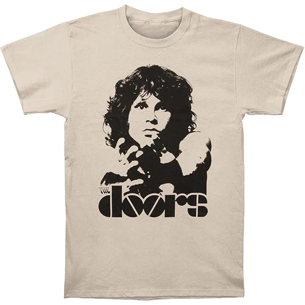 The Doors – T-Shirt Officiel LA Woman Distressed Print Noir Homme Femme Rock Vintage