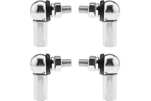 OTOTEC Juego de 4 juntas de rótula de enlace de esquina con clip de resorte CS DIN 71802 Reemplazo de enlace de engranajes - M6 (izquierda y derecha)