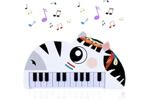 TSLBW Baby Piano Toy, Piano Keyboard Musical Sound Baby Toys, 2 Music Modes, Animals Piano Keyboard Toy with Sound&Songs for Early Education Interactive Games Boys Girls for 1-6 Years old (Kids Edition-A1)
