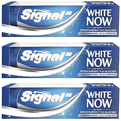 Signal Dentifrice Blancheur White Now 75ml - Lot de 3