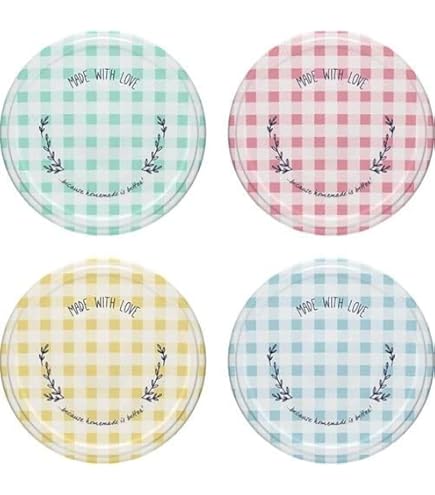 Coperchi Di Ricambio Per Vasi - 10 Pezzi, TO 70 Mm, Decorazione Frutta, Per Conserve - Foto 3