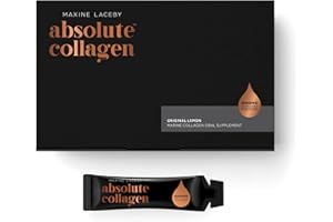 Absolute Collagen Marine Liquid Collagen Supplement for Men - Higher Absorption Than Tablets - 14 x 8000 mg Collagen Sachets per Box containing 7.7g Protein