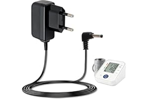 BUZUYIWAR 6V Netzteil Ladegerät Oberarm Blutdruckmessgerät für Omron, AC Netzadapter Ersatz Netzteil Ladekabel für Omron M7 M500 M700 M3 M5 Serie M2 M6 M8 M9 X3 X4 X7 HEM-7156 HEM-7361T X4/7 Smart 1.5m