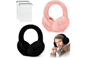 LPAMABA 2 Stuck Ohrenwärmer Damen Winter Plüsch Ohrenschutzer