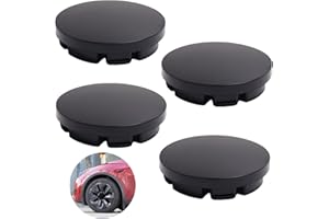 RICHSTORY 4Pcs Hub Centre Caps 56mm, OD 56mm ID 53mm Modified Universal Car Hub Caps Accessories Black Hub Center Cap Replacement Compatible with Most Alloy Wheel (56mm)