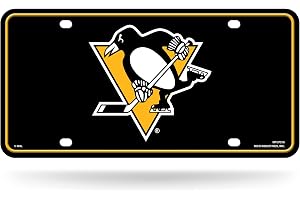 Rico Industries NHL Pittsburgh Penguins metall registreringsskylt tagg