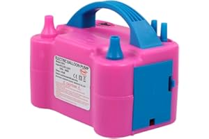 TOPSPITGO Pompe à ballon électrique, double trou, 220 V-240 V, 600 W, pompe à air électrique pour Noël, décoration de festival, anniversaire, fête et mariage, guirlande de ballons