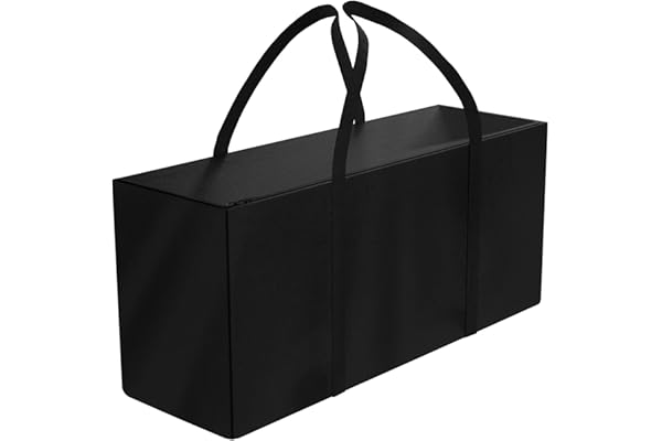 Nomiou Sac de Rangement, Taille XXL, pour Coussins de Jardin, imperméable, Sac de Transport, Robuste, Oxford 600D, pour Coussins de Jardin, Sapin de Noël (130 x 40 x 55 cm)…