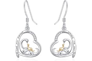 ENJOYLIFECREATIVE Boucles d'oreilles animaux pour femmes en argent sterling 925 Boucles d'oreilles Koala Vache Dragon Bijoux animaux Cadeaux pour les amoureux des animaux