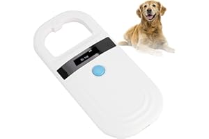 FILFEEL Pet Microchip Scanner, wiederaufladbarer Tierchip-ID-Leser Pet Tag Scanner FDX-B (ISO11784 / 11785) EMID Pet Microchip Reader (weiß)