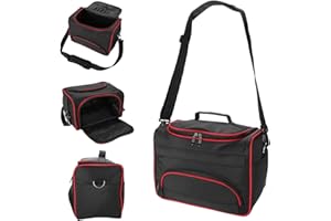 HAOKAINI Borsa per Il Trasporto di Parrucchieri di Grande Capacità con Tracolla Custodia da Viaggio Portatile per Trucco Custodia per Parrucchiere Kit per Attrezzi da Barbiere con Clip per