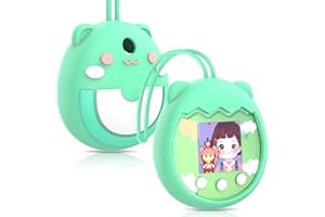TOPSPEEDER Custodia per Tamagotchi Pix, Custodia in Silicone per Tamagotchi Pix, Cover in Silicone per Tamagotchi Macchina Interattiva, Custodia Protettiva Antiscivolo Compatibile con Tamagotchi Pix