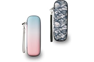 YoHyien 2 Pcs Electric Toothbrush Travel Case for Oral B iO/Oral B Pro/Philips Sonicare, Portable Electric Toothbrush Holder Travel, Hard Storage Case for Business Trip, Camping(Camouflage + Gradient)