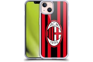 Head Case Designs Licenza Ufficiale AC Milan Home 2021/22 Kit Crest Custodia Cover in Morbido Gel Compatibile con Apple iPhone 13