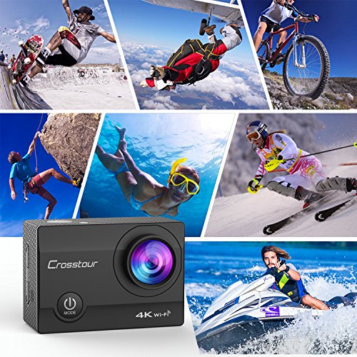 Crosstour 4K Wifi Action Camera Ultra HD Underwater Sport Cam 98ft 2