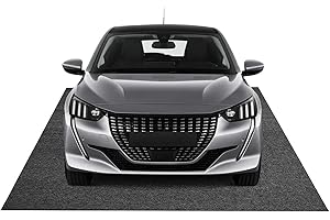 Kistrba Eindämmungsmatte 7'9" x 16' Garagenbodenmatten für Porsche 911, Garagenmatte Auto wasserdichte Hochleistungsmatten für Autos zum Schutz vor Regen, Schnee und Schlamm