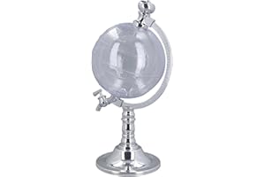 Luqeeg Spirituosenspender Im Globe-Stil, Separate Weinwerkzeuge Zum Trinken von Flüssigkeiten, Minibar-Zubehör, Kühler Spirituosenspender mit Stabilem Basisdesign