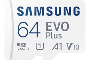 Samsung EVO Plus 64GB microSD SDXC U1 Clase 10 A1 Tarjeta de Memoria 130MB/S Adaptador 2021