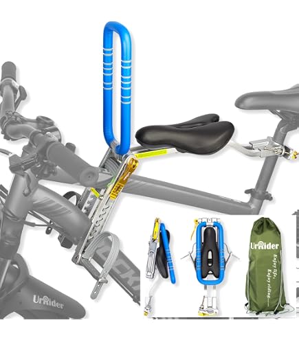 Kindersitz für Damen Fahrrad vorn, wie zu DDR Zeiten, Fußstützen klappbar Kinder Sattel Sattelstütze Fahrradsitz, Kids Sattel:Schwarz Sanremo Kids, Sattelstützen Kindersitz:Damen 2 Ø 29-39 mm Sport & Freizeit