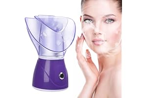 Hoapin Vaporizador Facial Sauna Spa Facial para el Cuidado Cosmético Facial Abre los Poros e Hidrata Vapor Beneficioso (Púrpura)