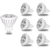GU4 LED Warmweiß Spot Light MR11 LED Glühbirnen Nicht Dimmbar 6 Stück, GU4 LED 12V 3W Ersetzt 30W Halogenlampen Reflektor, 27