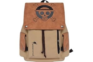 Ubephant Zaino One Piece, Zaino da Scuola per Adolescenti, Zainetto dei Anime Bambini, One Piece Backpack, Z-aino Scolastico a Strato, Grande Capacità Lavoro Z-aino