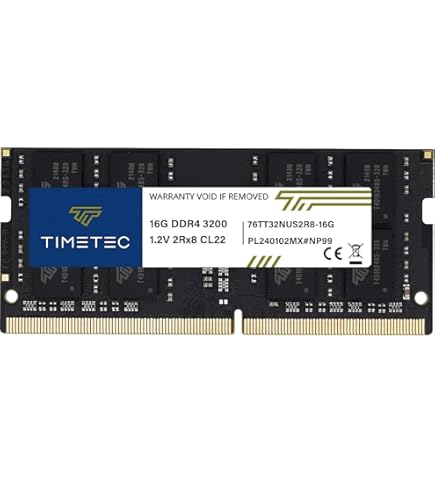 Timetec 16GB DDR4 2666MHz (PC4-2666V) PC4-21300 SODIMM Laptop RAM
