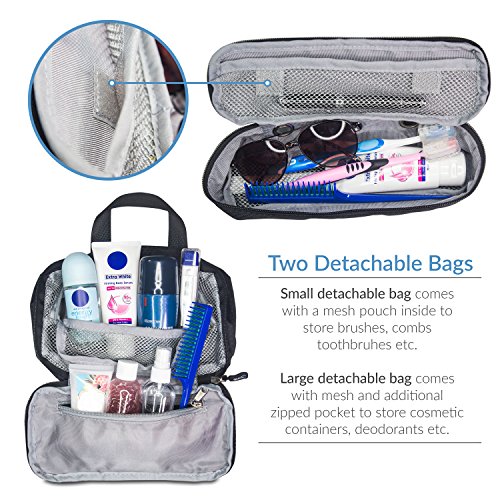 Travando ® Premium Kulturbeutel zum Aufhängen | Kulturtasche mit extra vielen Fächern für Damen und Herren | Waschtasche | Beauty Case | Kosmetiktasche | Waschbeutel | Reise Toilettentasche - 4