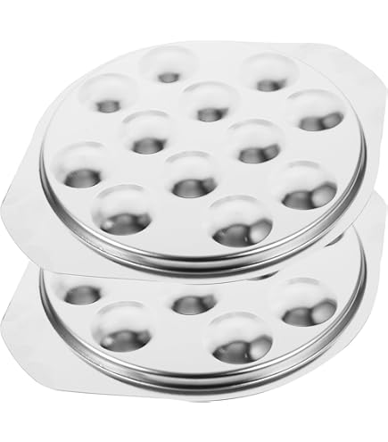 Plats à Escargots En Aluminium - Lot De 10 - Pour Cuisson Au Four, Barbecue