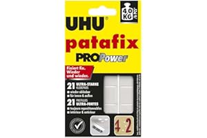 UHU Klebepads patafix PROPower, wieder ablösbar, schwarz