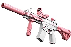 SIEREOLLY Elektrische Wasserpistole für Erwachsene und Kinder,500ML 2 in 1 Elektrisch Wasserspritzpistole Groß Externe Wasserflasche,Wasser Pistole Automatische Wasserpistolen für Sommer Schwimmbad Party