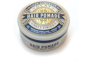 Captain Fawcett Matt Clay Pomade 100 g – Forte tenuta, finitura opaca naturale per capelli – cera testurizzante per capelli con presa salda – Made in UK