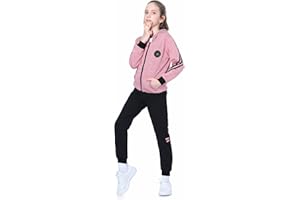 L PATTERN LPATTERN Kinder Mädchen 2tlg/3tlg Bekleidungsset Sportanzug Trainingsanzug Jogginganzug Freizeitanzug Outfit-Set