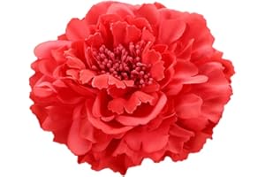 ZUMUii Butterme Clip Multicolor in Chiffon Fiori Petalo Clip Clip Bow Clip Barrettes Accessori Alligator Clip Bambini Headwear Copricapo Flower Bow Hairclip (Watermelon Red)